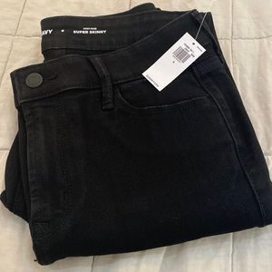 NWT Black Skinny Jeans size 6 Old Navy
